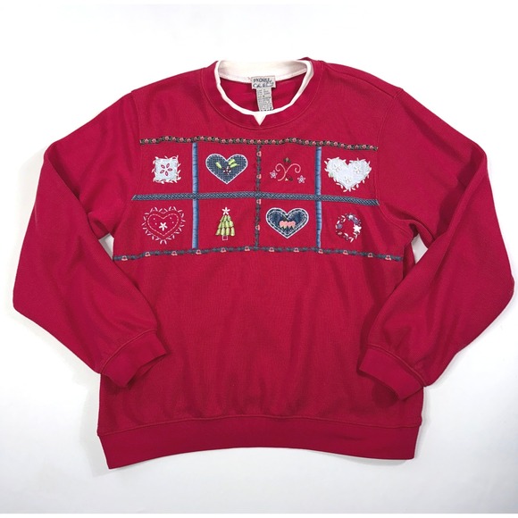 Vintage Koret City Blues Holiday Sweater - Size M - Picture 1 of 4